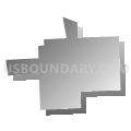 Bradford Woods borough, Pennsylvania (Gray Gradient Fill with Shadow)