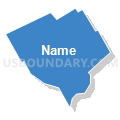 Glenolden borough, Pennsylvania (Solid Fill with Shadow)