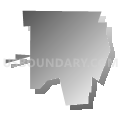 Union City borough, Pennsylvania (Gray Gradient Fill with Shadow)