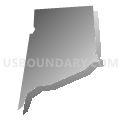 Nicholson borough, Pennsylvania (Gray Gradient Fill with Shadow)