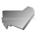 Adamstown borough, Pennsylvania (Gray Gradient Fill with Shadow)