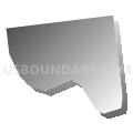 Port Clinton borough, Pennsylvania (Gray Gradient Fill with Shadow)