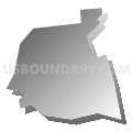 Penbrook borough, Pennsylvania (Gray Gradient Fill with Shadow)