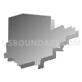 Mifflinburg borough, Pennsylvania (Gray Gradient Fill with Shadow)