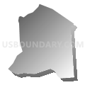 Montoursville borough, Pennsylvania (Gray Gradient Fill with Shadow)