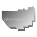 Indiana borough, Pennsylvania (Gray Gradient Fill with Shadow)
