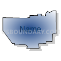 Indiana borough, Pennsylvania (Radial Fill with Shadow)