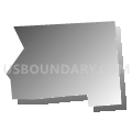 Waymart borough, Pennsylvania (Gray Gradient Fill with Shadow)