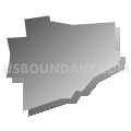 Connoquenessing borough, Pennsylvania (Gray Gradient Fill with Shadow)