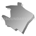 Republic CDP, Pennsylvania (Gray Gradient Fill with Shadow)