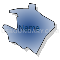 Republic CDP, Pennsylvania (Radial Fill with Shadow)
