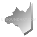 Foundryville CDP, Pennsylvania (Gray Gradient Fill with Shadow)