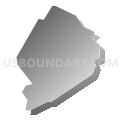 Penn Estates CDP, Pennsylvania (Gray Gradient Fill with Shadow)