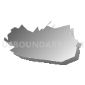 Dorneyville CDP, Pennsylvania (Gray Gradient Fill with Shadow)