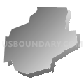 Elysburg CDP, Pennsylvania (Gray Gradient Fill with Shadow)