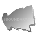 Farmersville CDP, Pennsylvania (Gray Gradient Fill with Shadow)