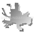 Union City city, Tennessee (Gray Gradient Fill with Shadow)