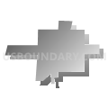 Grand Junction city, Tennessee (Gray Gradient Fill with Shadow)