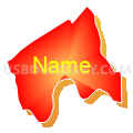 Mascot CDP, Tennessee (Bright Blending Fill with Shadow)