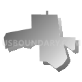 Hawk Cove city, Texas (Gray Gradient Fill with Shadow)