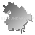 Sulphur Springs city, Texas (Gray Gradient Fill with Shadow)