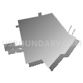 Yorktown city, Texas (Gray Gradient Fill with Shadow)