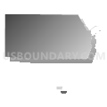 Oconto city, Wisconsin (Gray Gradient Fill with Shadow)