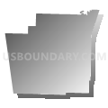 Washington County PUMA, Arkansas (Gray Gradient Fill with Shadow)