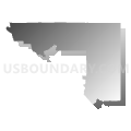 Del Norte, Lassen, Modoc, Plumas & Siskiyou Counties PUMA, California (Gray Gradient Fill with Shadow)