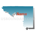 Del Norte, Lassen, Modoc, Plumas & Siskiyou Counties PUMA, California (Blue Gradient Fill with Shadow)