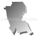 Los Angeles County (Central)--Burbank City PUMA, California (Gray Gradient Fill with Shadow)