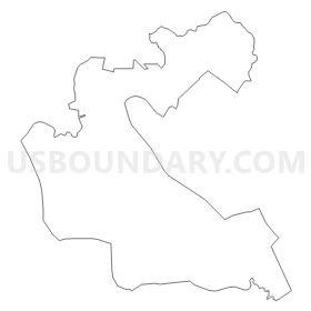 Alameda County (Southwest)--Union City, Newark & Fremont (West) Cities PUMA, California Outline