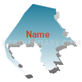 Contra Costa County (Far Northwest)--Richmond (North), Hercules & El Cerrito Cites PUMA, California (Blue Gradient Fill with Shadow)