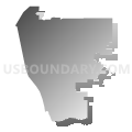 Jefferson County (East Central)--Lakewood City (South) & Dakota Ridge PUMA, Colorado (Gray Gradient Fill with Shadow)