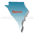 El Paso County (Central)--Colorado Springs City (South) & Security-Widefield PUMA, Colorado (Blue Gradient Fill with Shadow)