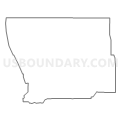 El Paso County (North Central)--Colorado Springs City (North) & Monument Town PUMA, Colorado (Light Gray Border)