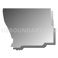 El Paso County (North Central)--Colorado Springs City (North) & Monument Town PUMA, Colorado (Gray Gradient Fill with Shadow)