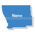El Paso County (North Central)--Colorado Springs City (North) & Monument Town PUMA, Colorado (Solid Fill with Shadow)