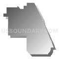 Brevard County (Southeast)--Palm Bay City, Grant-Valkaria & Malabar Towns PUMA, Florida (Gray Gradient Fill with Shadow)