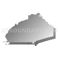 Atlanta Regional Commission (Central)--Fulton County (South)--Union & Fairburn Cities PUMA, Georgia (Gray Gradient Fill with Shadow)