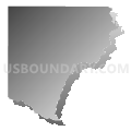 Georgia Mountains Regional Commission (Southwest)--Forsyth County PUMA, Georgia (Gray Gradient Fill with Shadow)