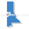 Bonner, Latah, Shoshone, Boundary, Benewah & Kootenai (Southeast) Counties PUMA, Idaho (Solid Fill with Shadow)