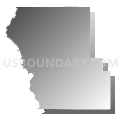 Woodbury & Plymouth Counties--Sioux City PUMA, Iowa (Gray Gradient Fill with Shadow)