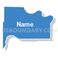 Wyandotte County--Kansas City PUMA, Kansas (Solid Fill with Shadow)