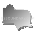 Acadiana Regional Development District 1--St. Landry & Evangeline Parishes PUMA, Louisiana (Gray Gradient Fill with Shadow)