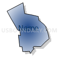 Bristol County--Taunton City, Mansfield, Norton, Raynam, Dighton & Berkley Towns PUMA, Massachusetts (Radial Fill with Shadow)
