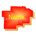 Dakota County (South)--Lakeville, Hastings, Rosemount & Farmington Cities PUMA, Minnesota (Bright Blending Fill with Shadow)