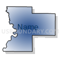 Buchanan, Andrew & DeKalb Counties PUMA, Missouri (Radial Fill with Shadow)