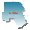 Cape Girardeau, Scott & Bollinger Counties PUMA, Missouri (Blue Gradient Fill with Shadow)
