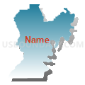 Dunklin, Stoddard, New Madrid, Pemiscot & Mississippi Counties PUMA, Missouri (Blue Gradient Fill with Shadow)